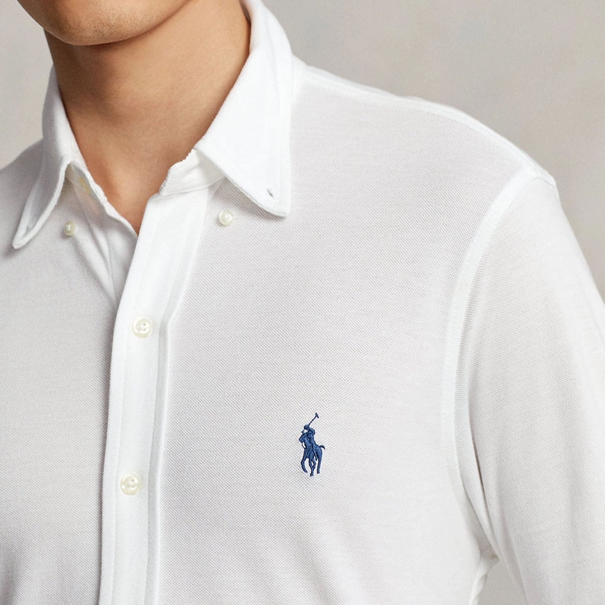 Ralph Lauren Featherweight Mesh Shirt White