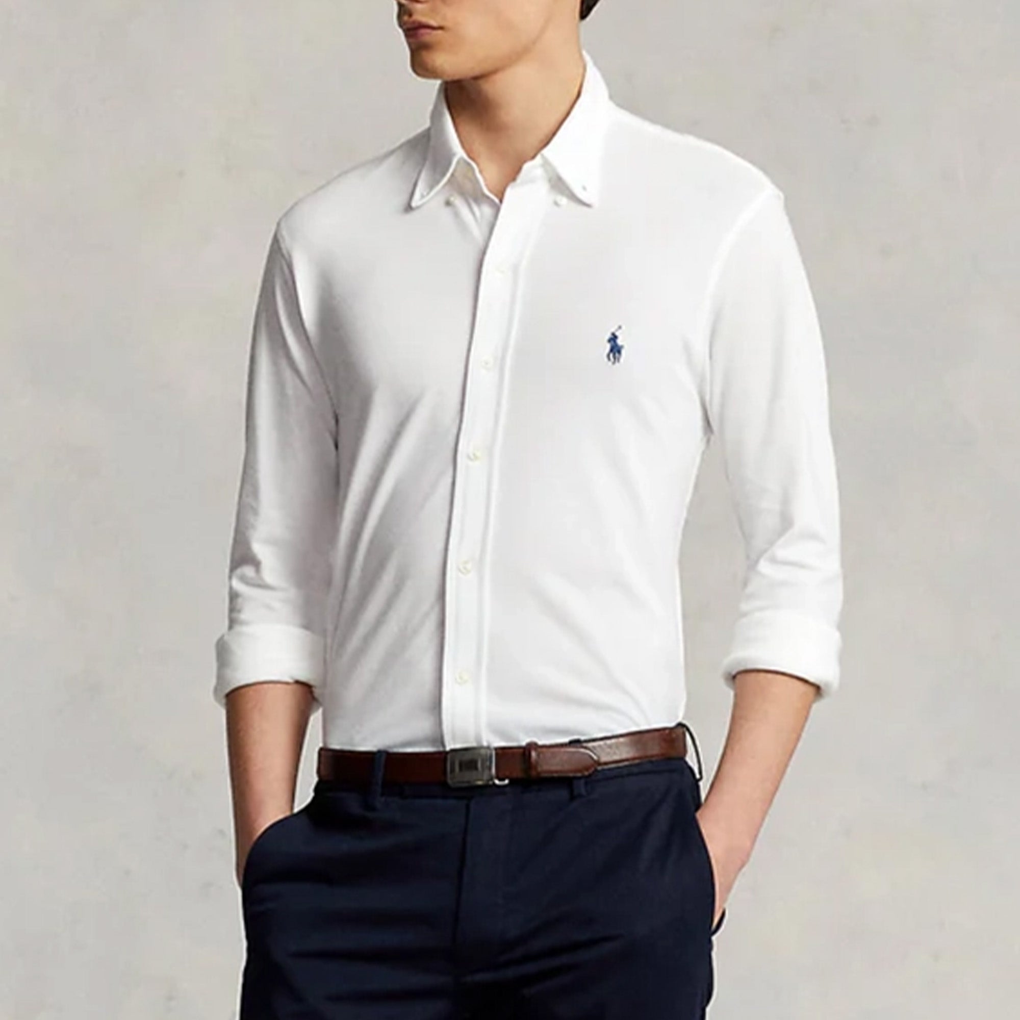 Ralph Lauren Featherweight Mesh Shirt White