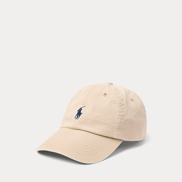 RL Cotton Chino Baseball Beige Cap