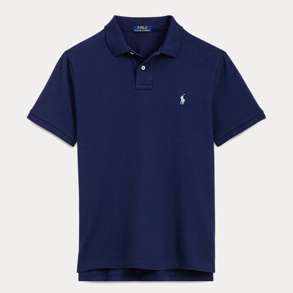 Ralph Lauren The Iconic Mesh Polo Shirt Navy With White logo