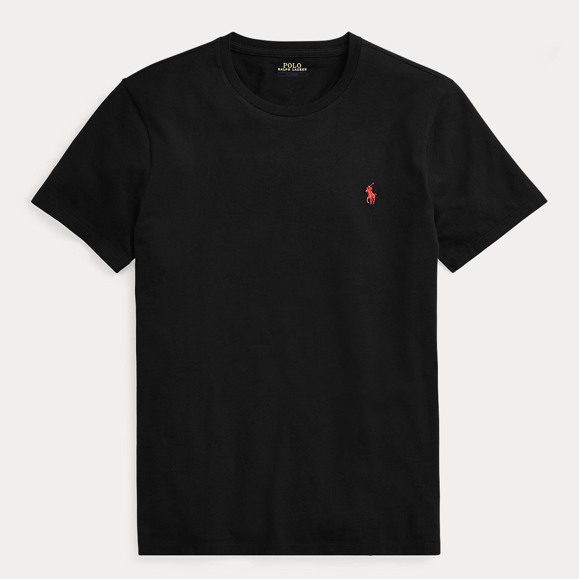 Ralph Lauren Custom Slim Fit Jersey Crewneck T-Shirt Black