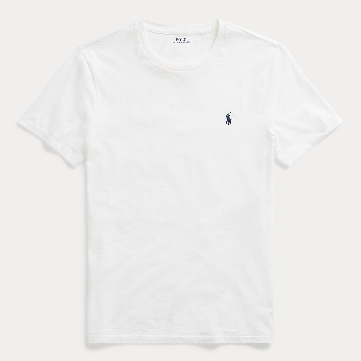 Custom Slim Fit Jersey Crewneck White T-Shirt