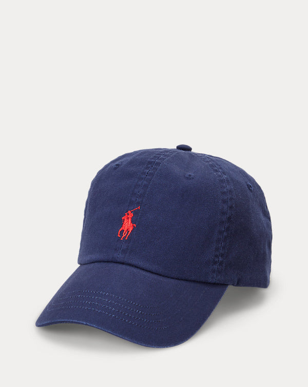 RL Cotton Chino Baseball Blue Cap