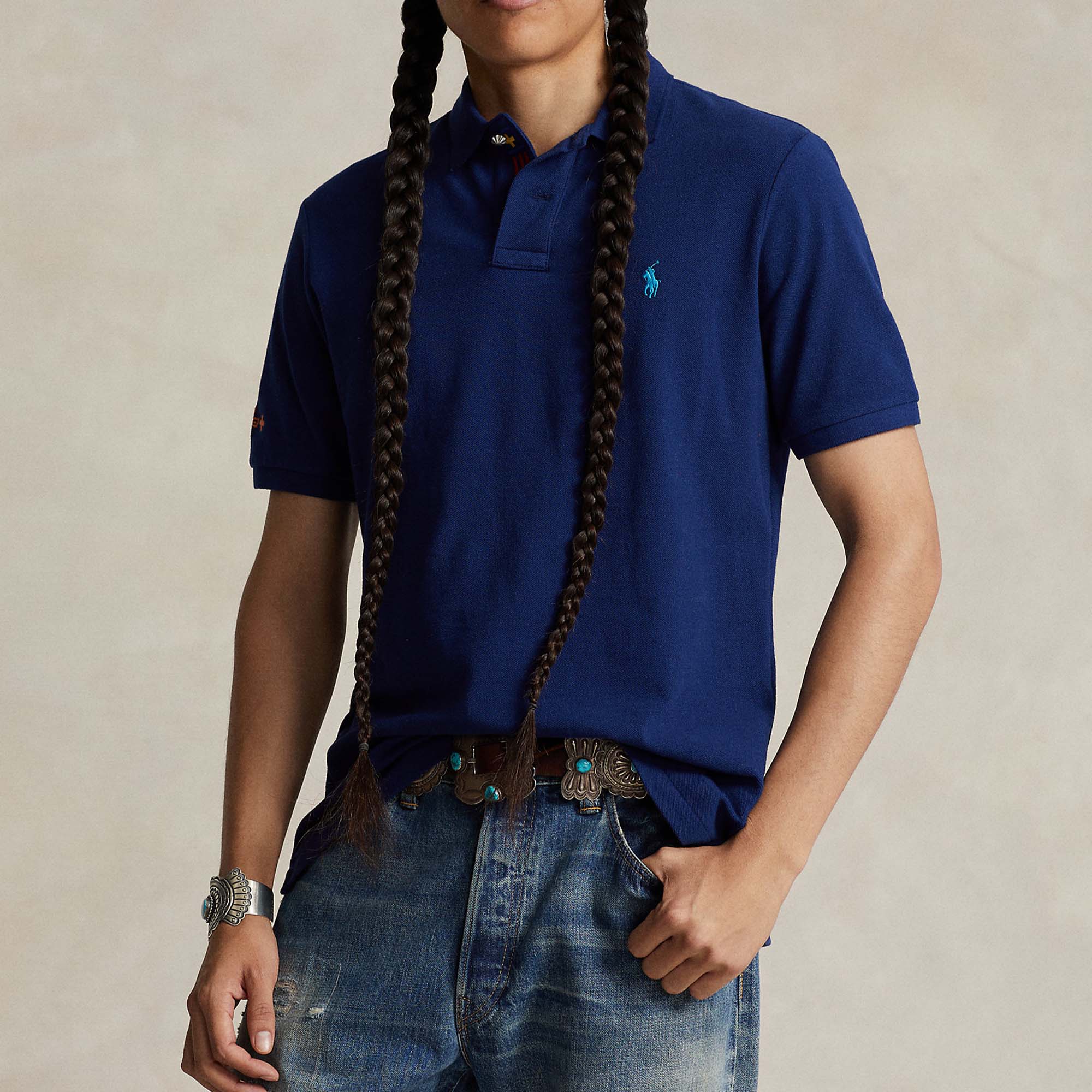 PRL x Naiomi Glasses Mesh Polo Shirt Save to Wishlist Polo Ralph Lauren