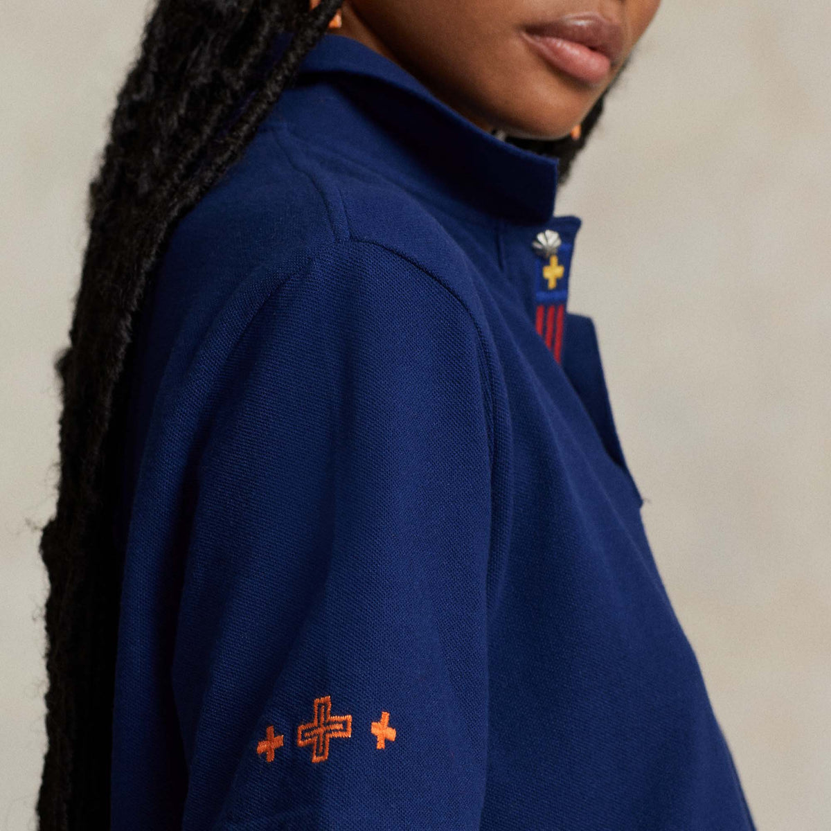 PRL x Naiomi Glasses Mesh Polo Shirt Save to Wishlist Polo Ralph Lauren