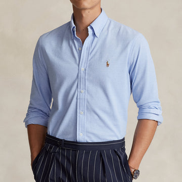 Ralph Lauren Knit Oxford Shirt ( Blue )