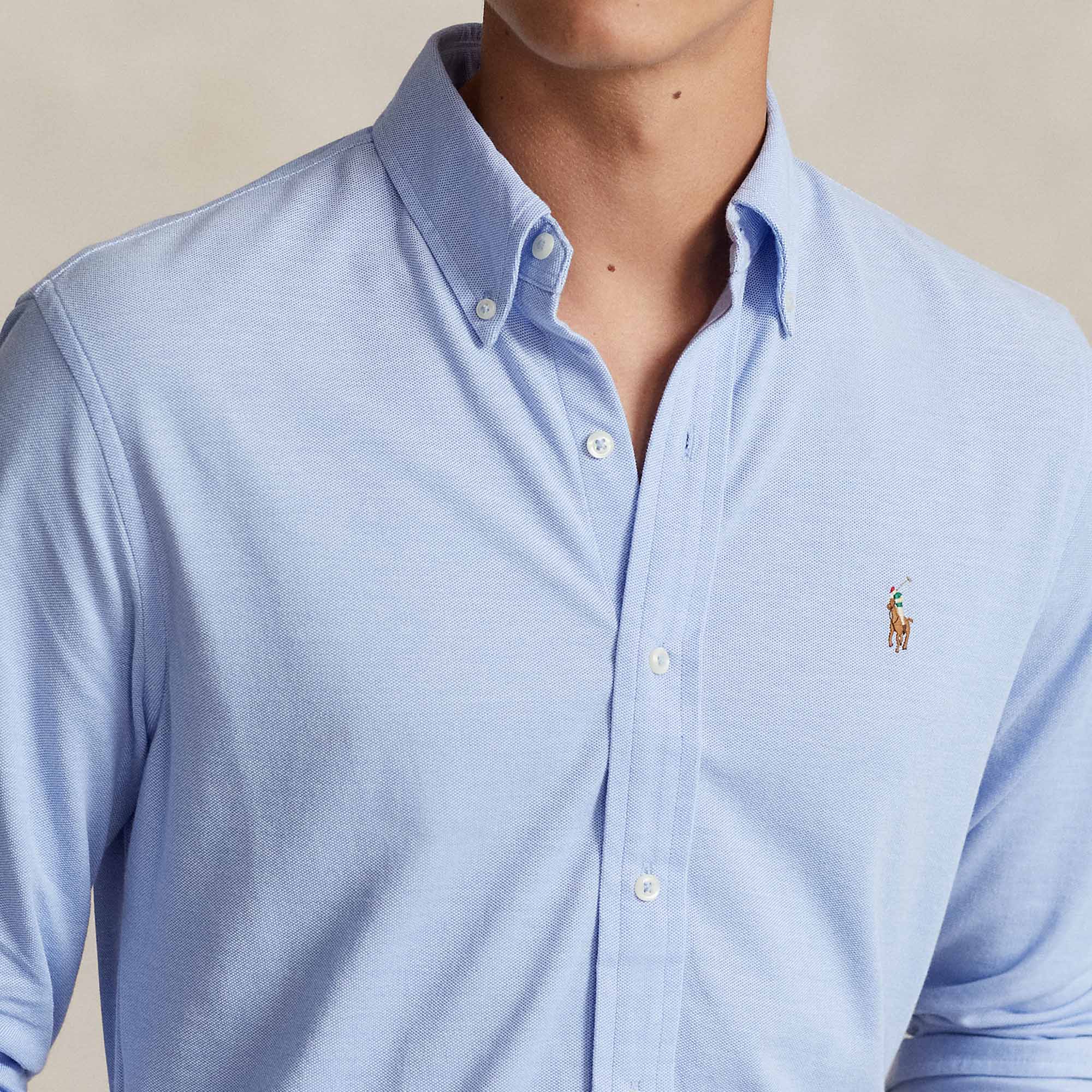 Ralph Lauren Knit Oxford Shirt ( Blue )
