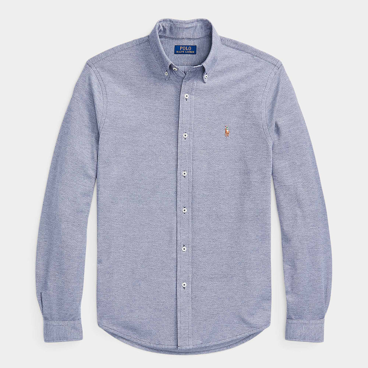 Ralph Lauren Knit Oxford Multi Logo Shirt ( Grey )
