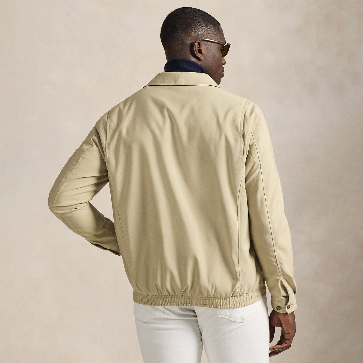 Ralph Lauren Men's Bi-Swing Jacket Beige Navy Logo