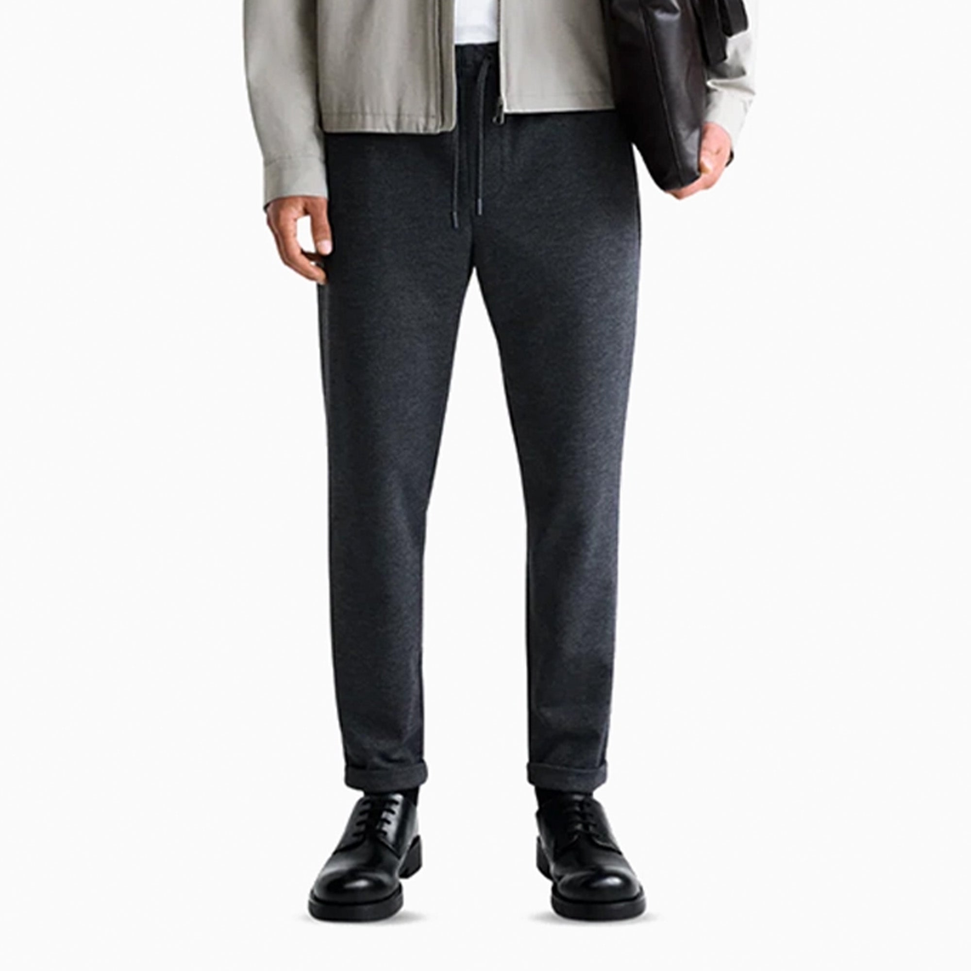 Zara Charcoal Jogger Waist Trousers