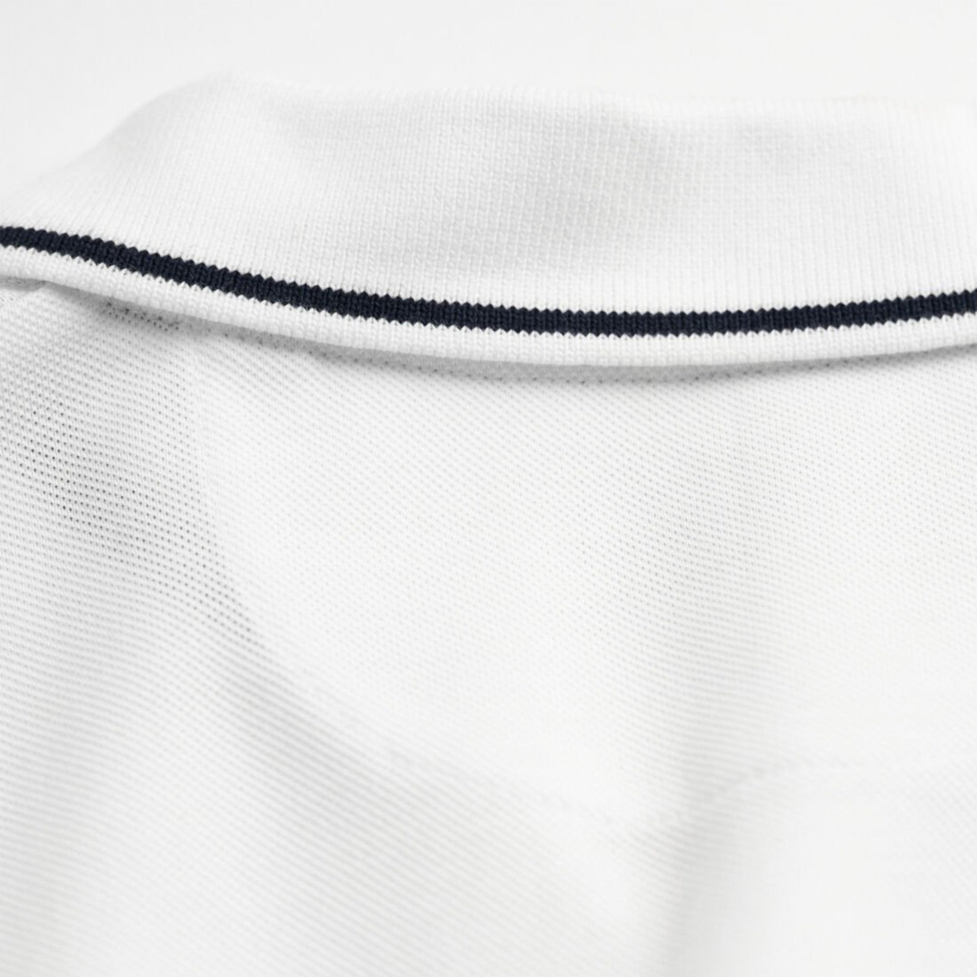 GANT Tipped Piqué Polo Slim Fit White Shirt