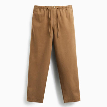 Zara Camel Cotton Linen Trousers