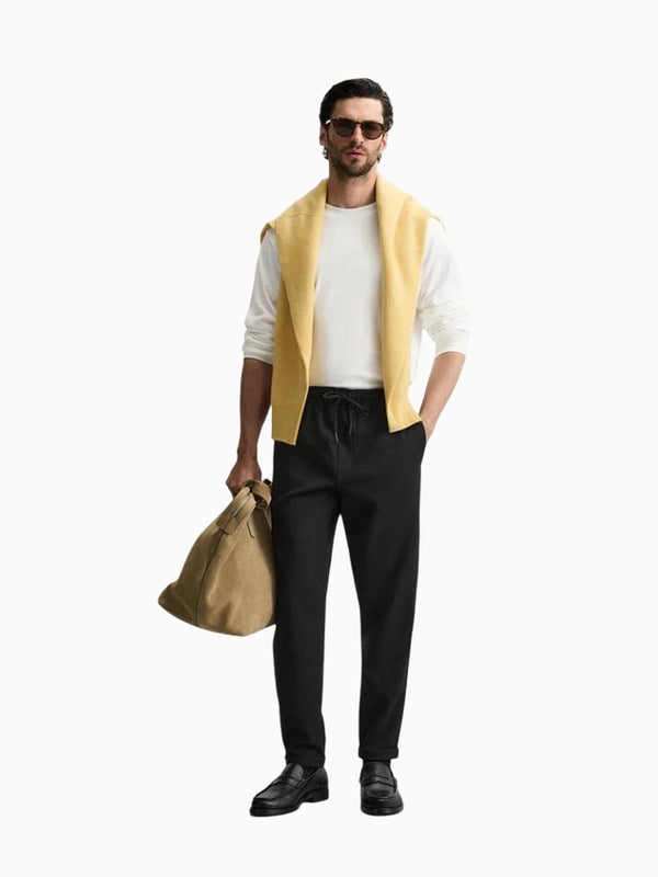 ZR Black Jogger Waist Trousers